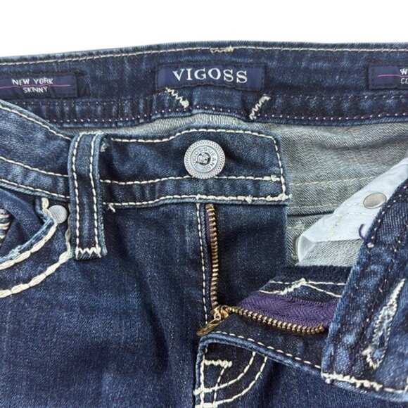 Vigoss Jeans New York Skinny Classic Fit Low Rise Women’s Size 26 - Picture 9 of 11
